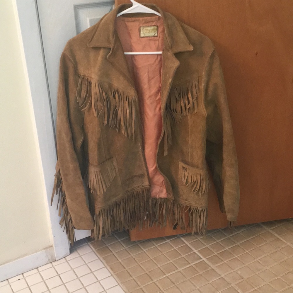 VINTAGE Pypsa Hippie Suede Leather Jacket